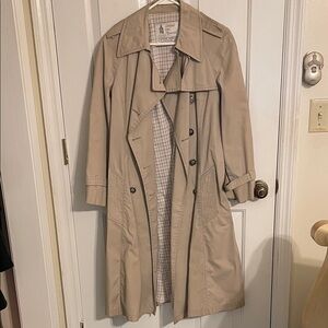 London Fog Long Khaki Trench Coat